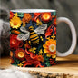 3D Bee Pattern Ceramic Coffee Mug