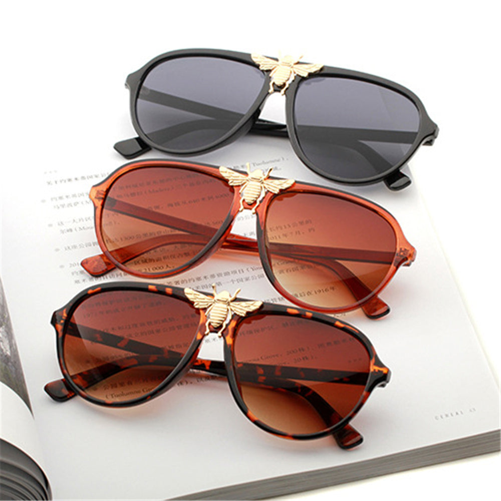 Big Bee Aviation Sunglasses Unique Brand Designer Aviation Men's Leopard Glasses