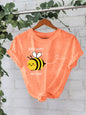 New Bee Pattern Short Sleeves