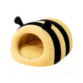 Honey Bee Cat Nest Winter Warm Closed Dog Nest
