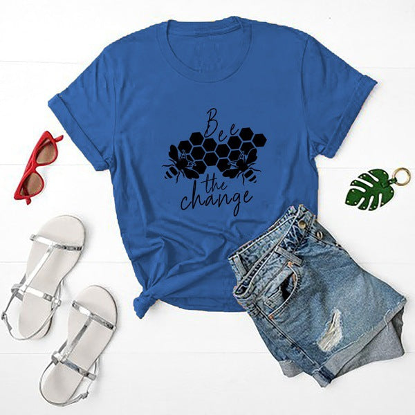 Bee print T-shirt