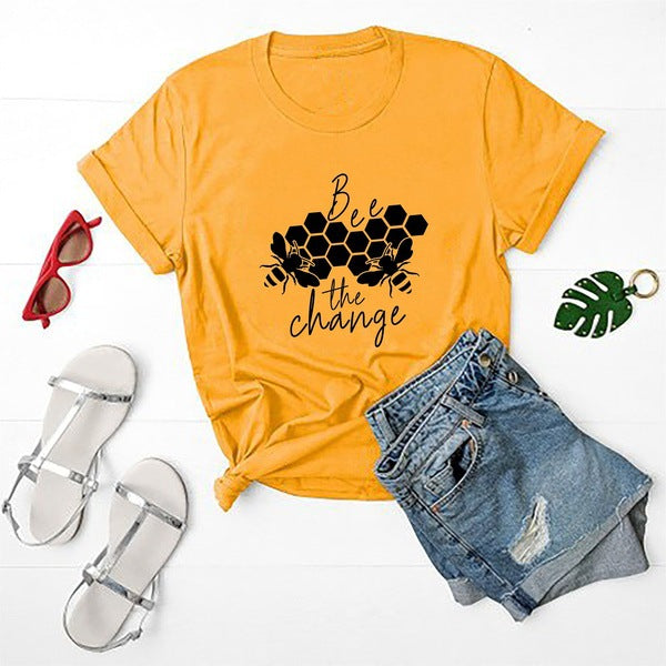 Bee print T-shirt
