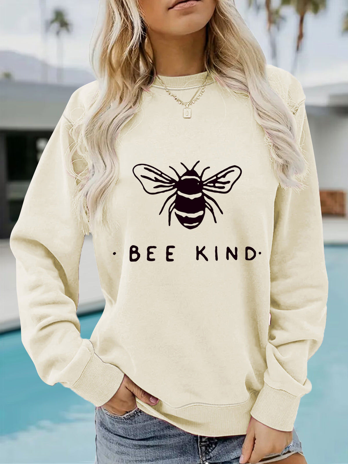 BEE KING Printed Hooded Sweatshirt