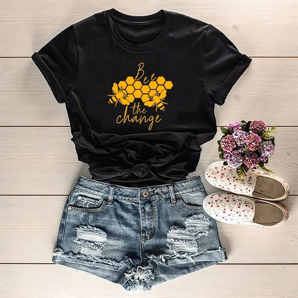 Bee print T-shirt