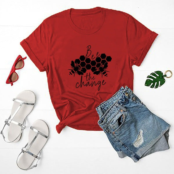 Bee print T-shirt