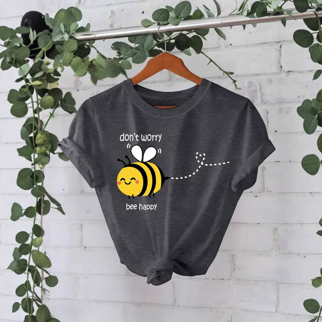 New Bee Pattern Short Sleeves