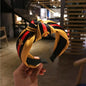 Hairband Headband For Women Fashion Turban Striped Hair Band Bee Pattern Print Hair Accessories