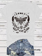 Bee print top women's T-shirt