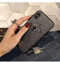 uxury 3D Bee Phone Case for iphone XS XR MAX TPU Fashion Printed Designer Womens Protective Cover