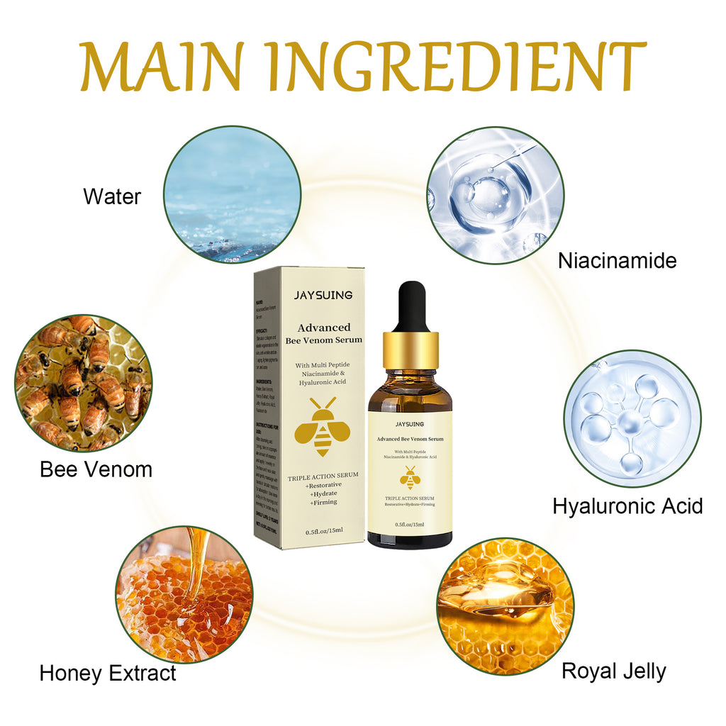 Bee Venom Essence, Reduces Lines Repair Dull Moisturizing Firming Skin Essence