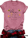 Bee Something Humble Kind Fun Confiden Loose Short Sleeves