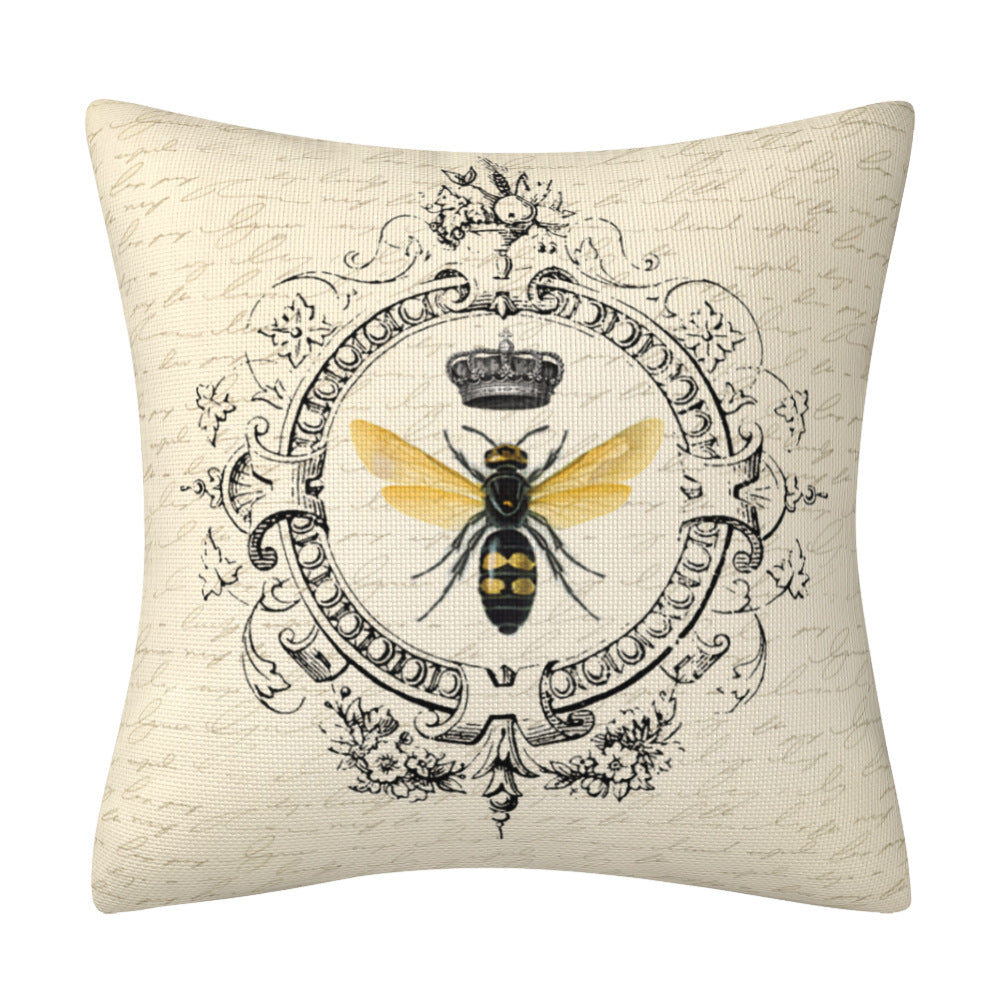 Bee Polyester Pillow Cover Home Decoration