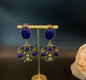 Elegant palace style bee earrings, elegant and atmospheric earrings
