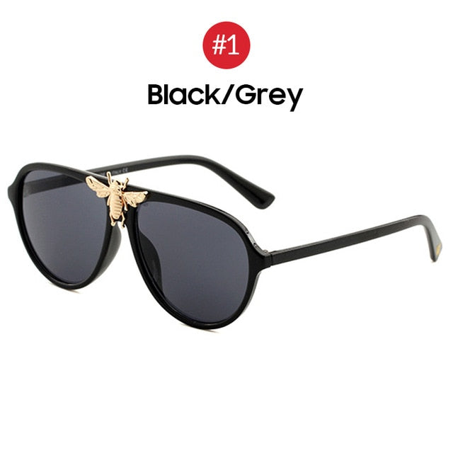 Big Bee Aviation Sunglasses Unique Brand Designer Aviation Men's Leopard Glasses