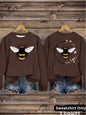 Bee print casual long sleeved sweatshirt