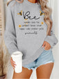 Bee round neck long sleeved hoodie