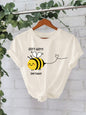 New Bee Pattern Short Sleeves