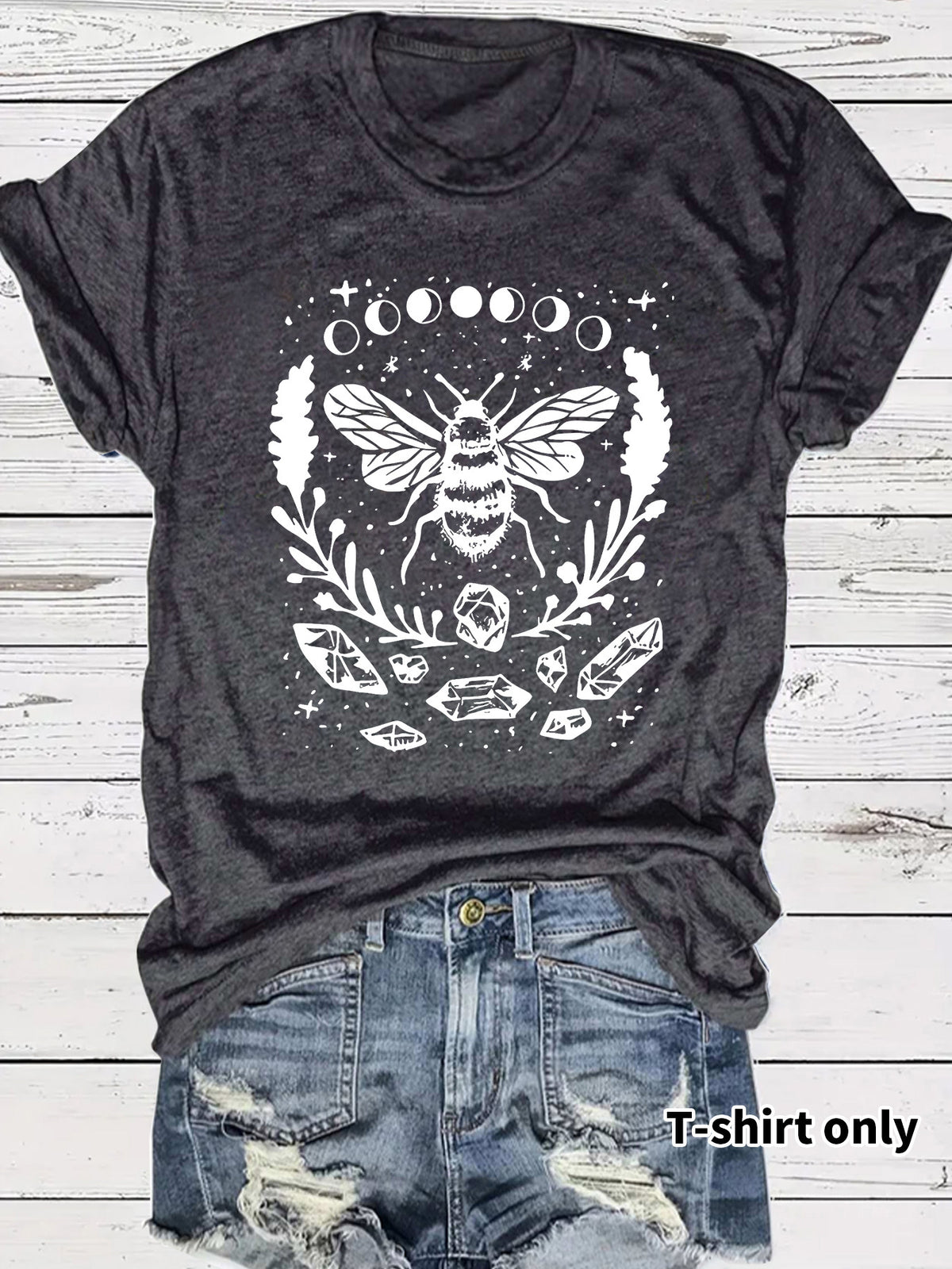 Bee print top women's T-shirt