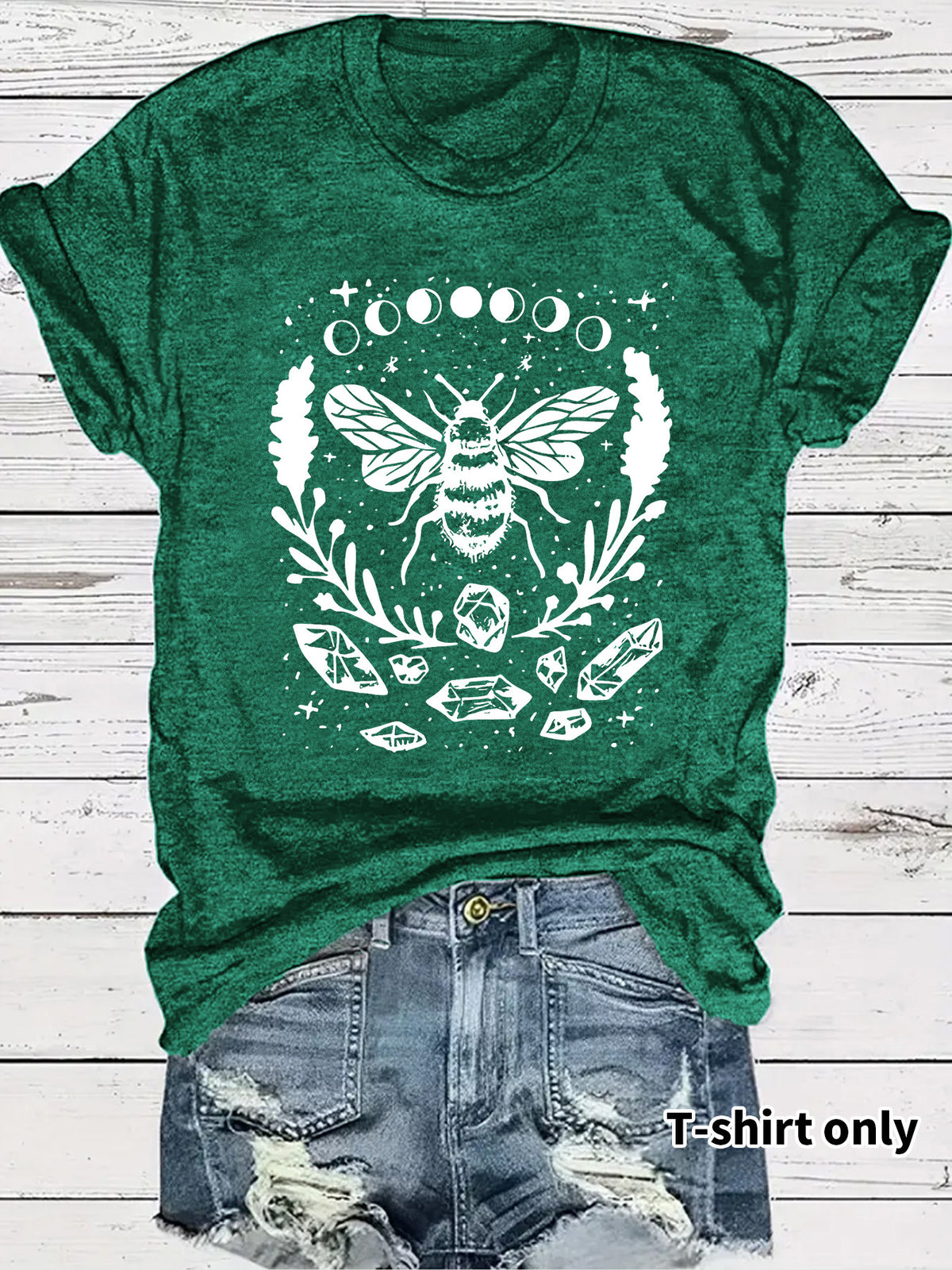 Bee print top women's T-shirt