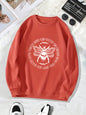 Back collar with fleece hoodie round neck, KING POSITIVE bee