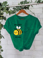 New Bee Pattern Short Sleeves