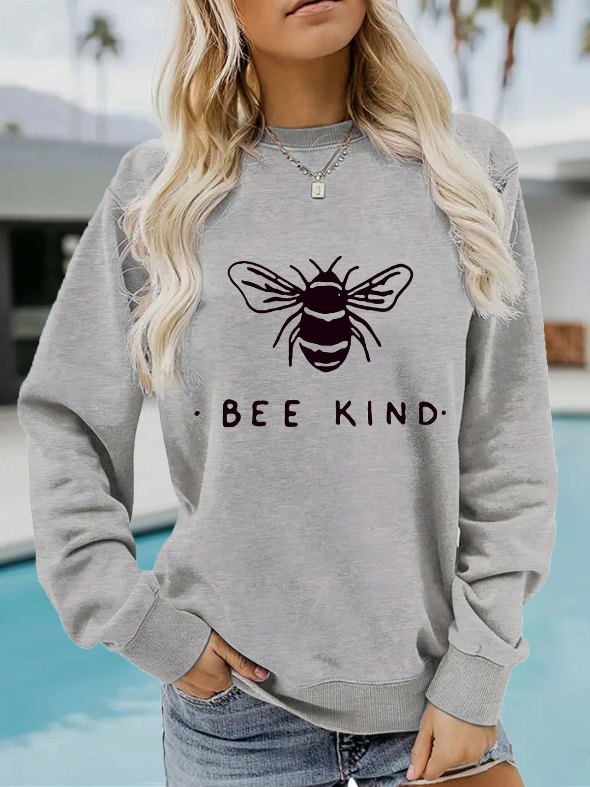 BEE KING Printed Hooded Sweatshirt