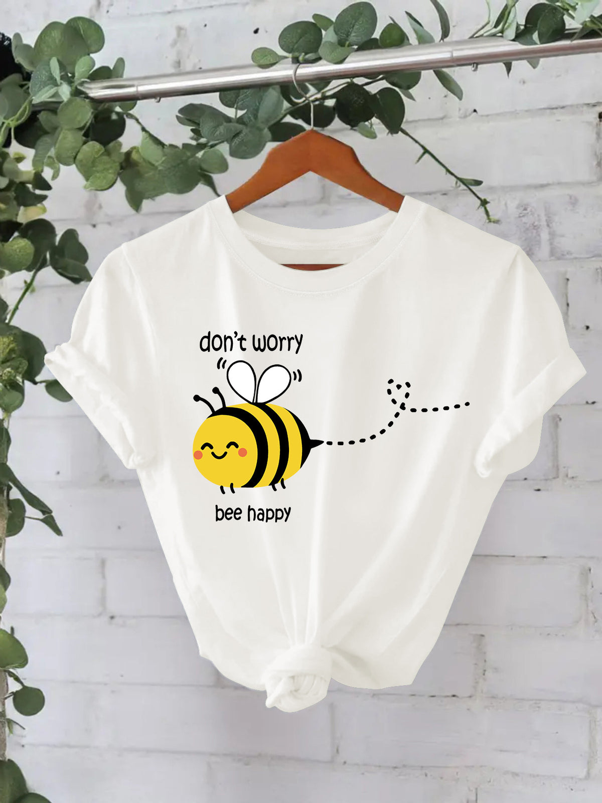 New Bee Pattern Short Sleeves