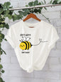 New Bee Pattern Short Sleeves