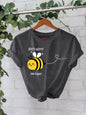 New Bee Pattern Short Sleeves