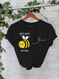 New Bee Pattern Short Sleeves