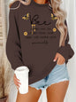 Bee round neck long sleeved hoodie
