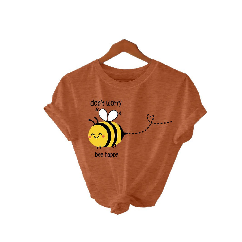 New Bee Pattern Short Sleeves