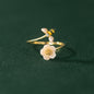 Silver Bee Shell Ring For Women